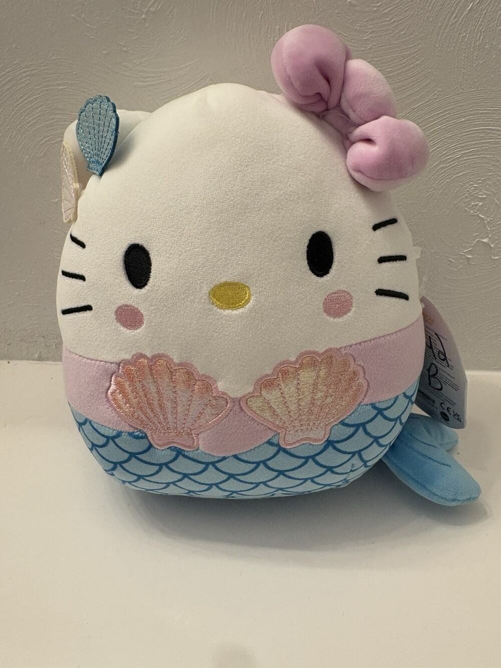 Squishmallows Sanrio HELLO KITTY Mermaid 8” Soft Plush Stuffed Toy Lovey Preowne